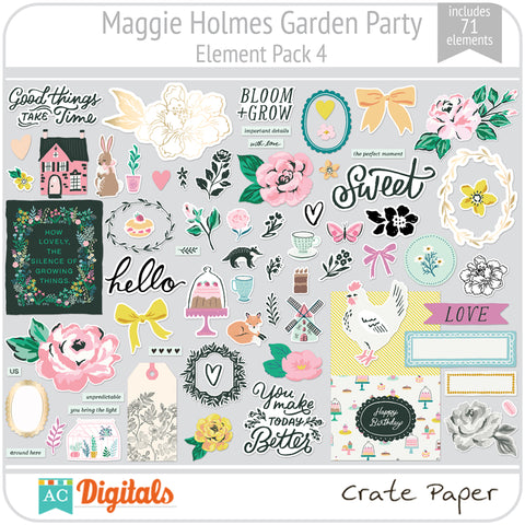 Maggie Holmes Garden Party Element Pack 4