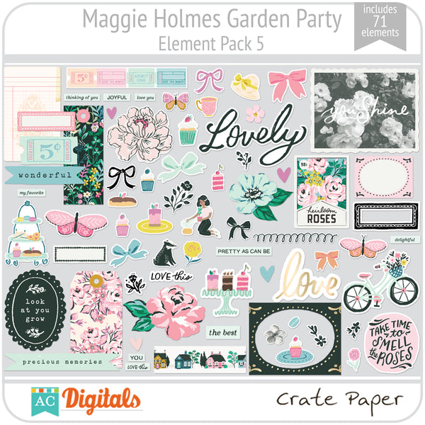 Maggie Holmes Garden Party Element Pack 5