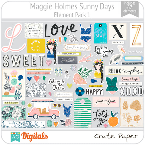 Maggie Holmes Sunny Days Element Pack 1