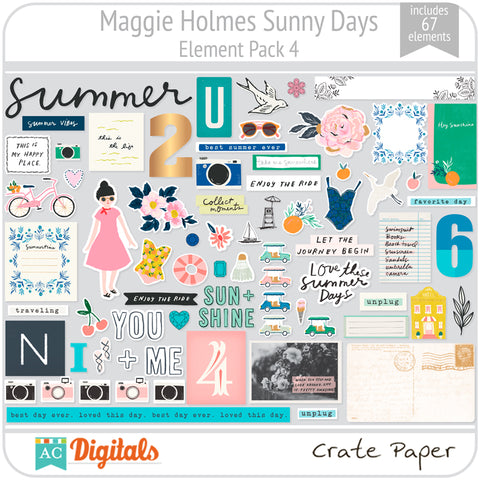 Maggie Holmes Sunny Days Element Pack 4