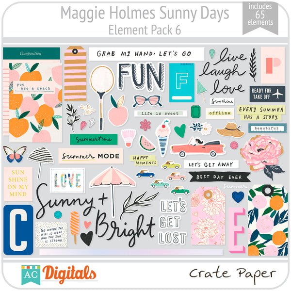 Maggie Holmes Sunny Days Element Pack 6