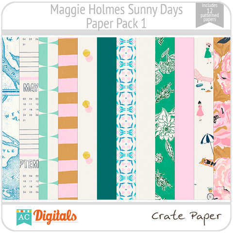 Maggie Holmes Sunny Days Paper Pack 1