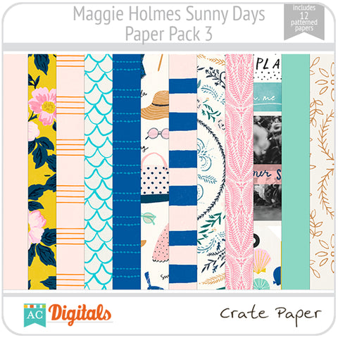 Maggie Holmes Sunny Days Paper Pack 3