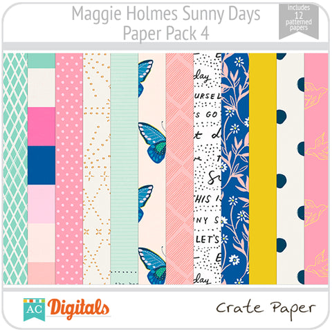 Maggie Holmes Sunny Days Paper Pack 4