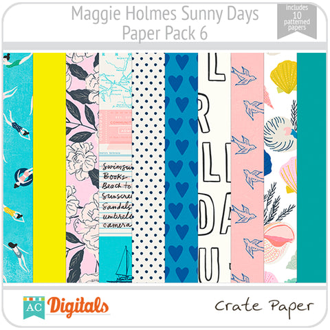 Maggie Holmes Sunny Days Paper Pack 6