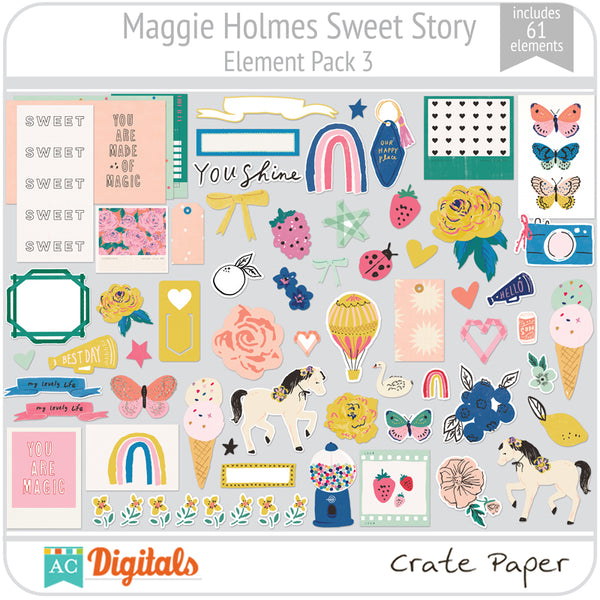 Maggie Holmes Sweet Story Element Pack 3