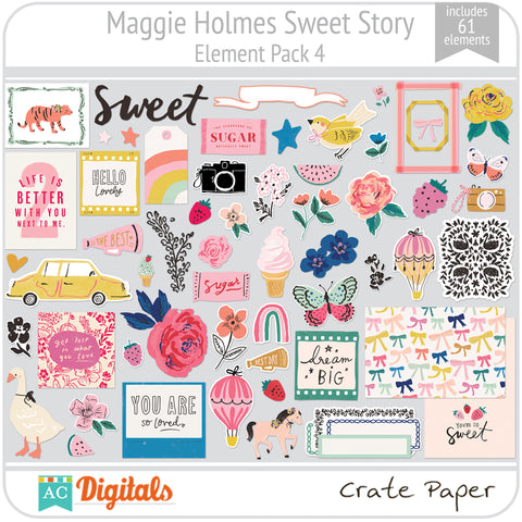 Maggie Holmes Sweet Story Element Pack 4