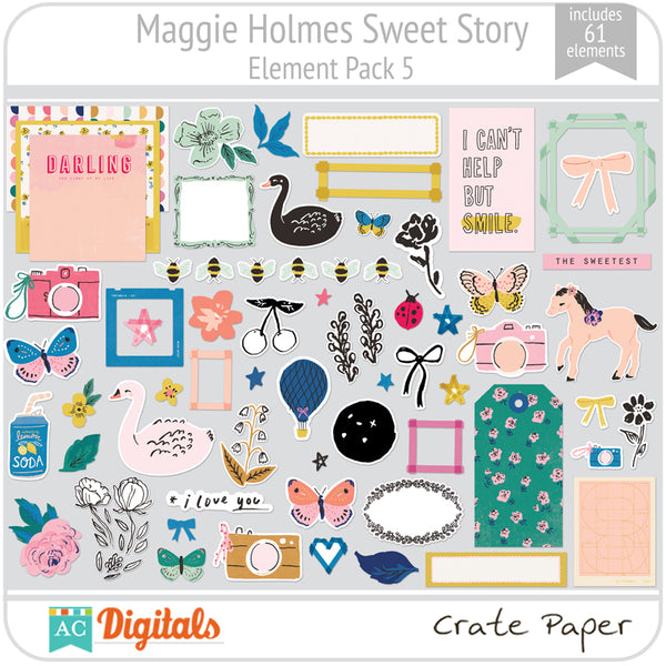 Maggie Holmes Sweet Story Element Pack 5