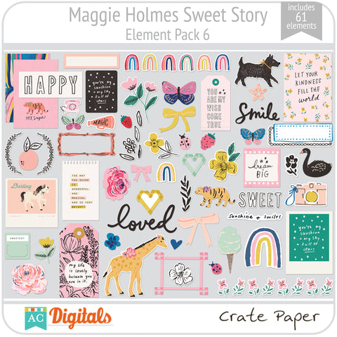 Maggie Holmes Sweet Story Element Pack 6
