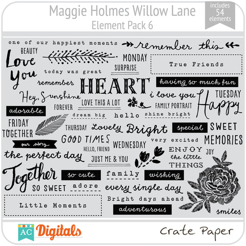 Maggie Holmes Willow Lane Element Pack 6
