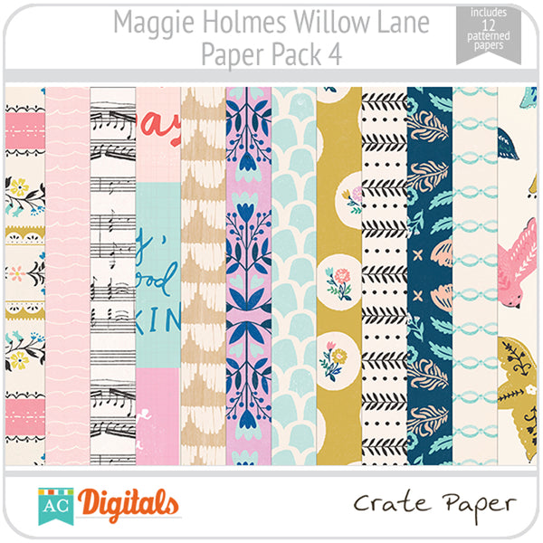 Maggie Holmes Willow Lane Paper Pack 4