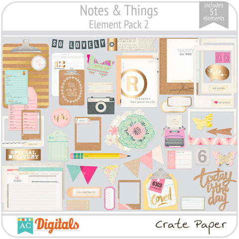 Notes & Things Element Pack 2