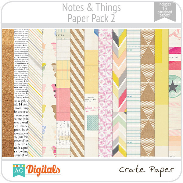 Notes & Things Paper Pack 2