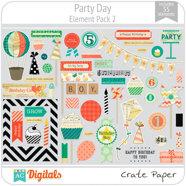 Party Day Element Pack 2