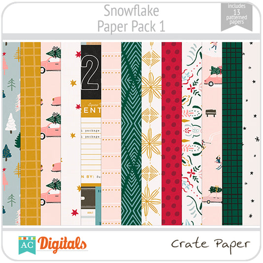 Snowflake Paper Pack 1
