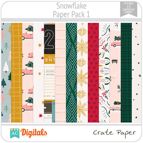 Snowflake Paper Pack 1