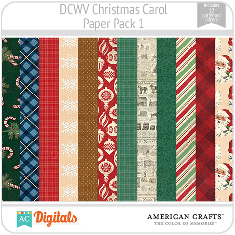Christmas Carol Paper Pack 1