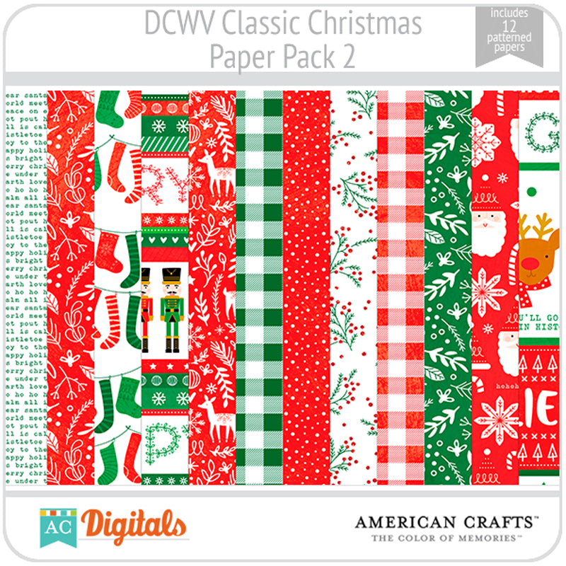 Classic Christmas Paper Pack 2