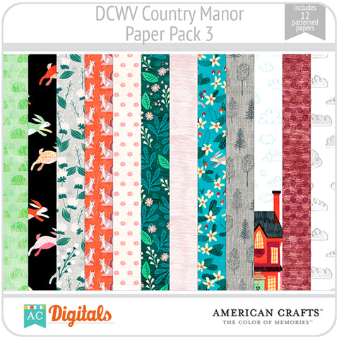 Country Manor Paper Pack 3
