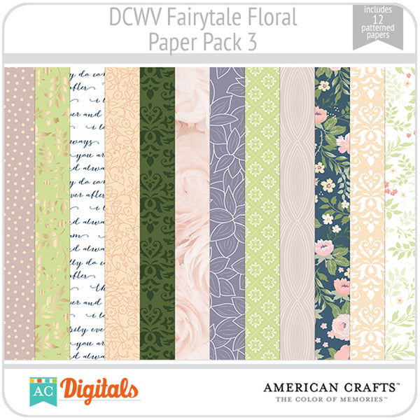 Fairytale Floral Paper Pack 3