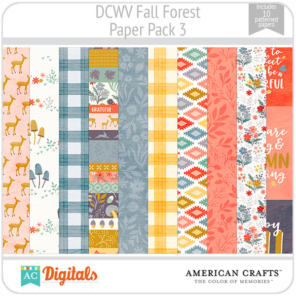 Fall Forest Paper Pack 3