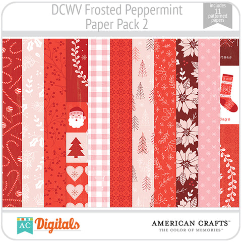 Frosted Peppermint Paper Pack 2