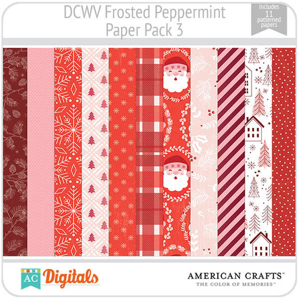 Frosted Peppermint Paper Pack 3