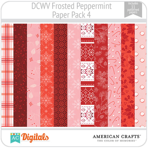 Frosted Peppermint Paper Pack 4