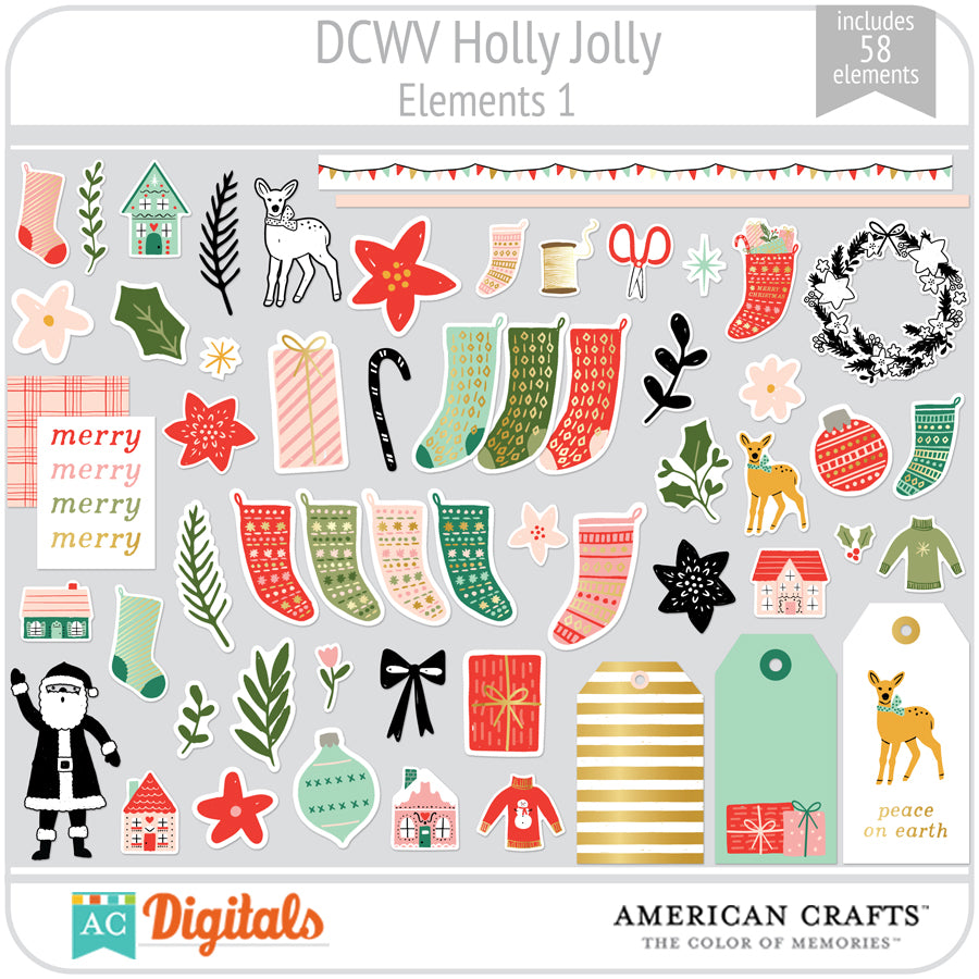 Holly Jolly Element Pack 1