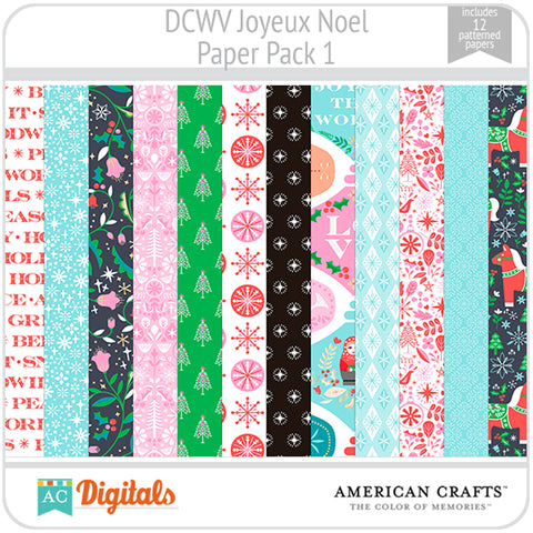 Joyeux Noel Paper Pack 1