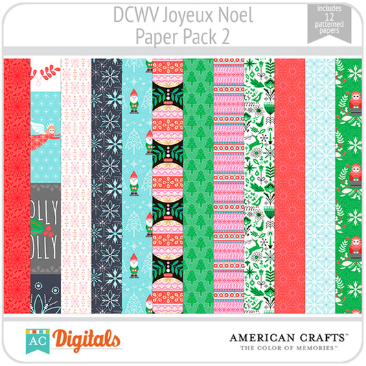 Joyeux Noel Paper Pack 2