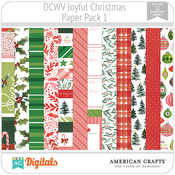 Joyful Christmas Paper Pack 1