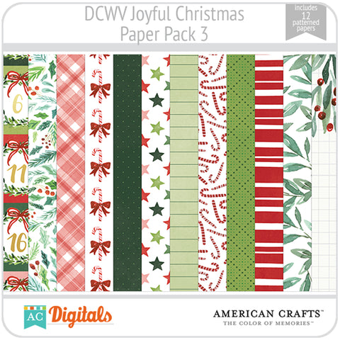 Joyful Christmas Paper Pack 3