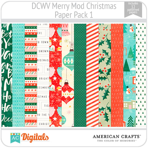 Merry Mod Christmas Paper Pack 1
