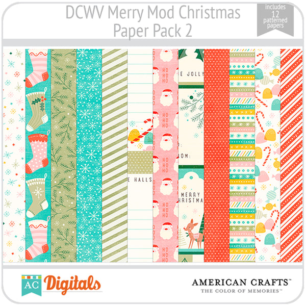 Merry Mod Christmas Paper Pack 2