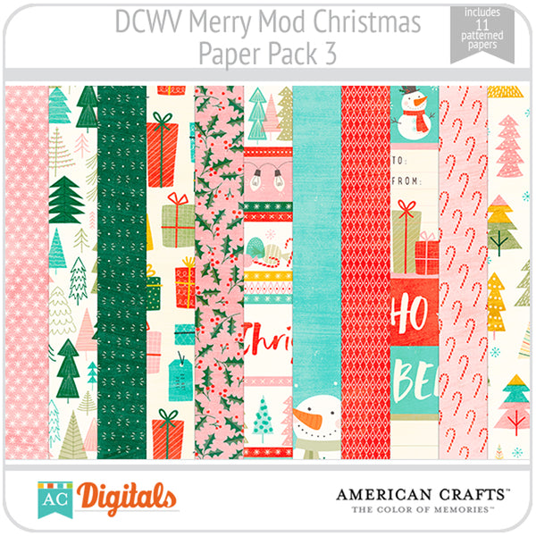 Merry Mod Christmas Paper Pack 3