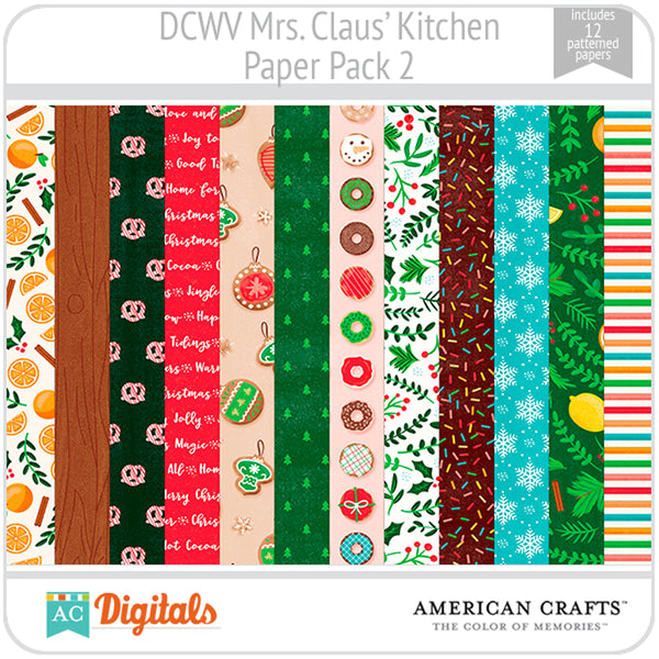 Mrs. Claus' Kitchen Paper Pack 2