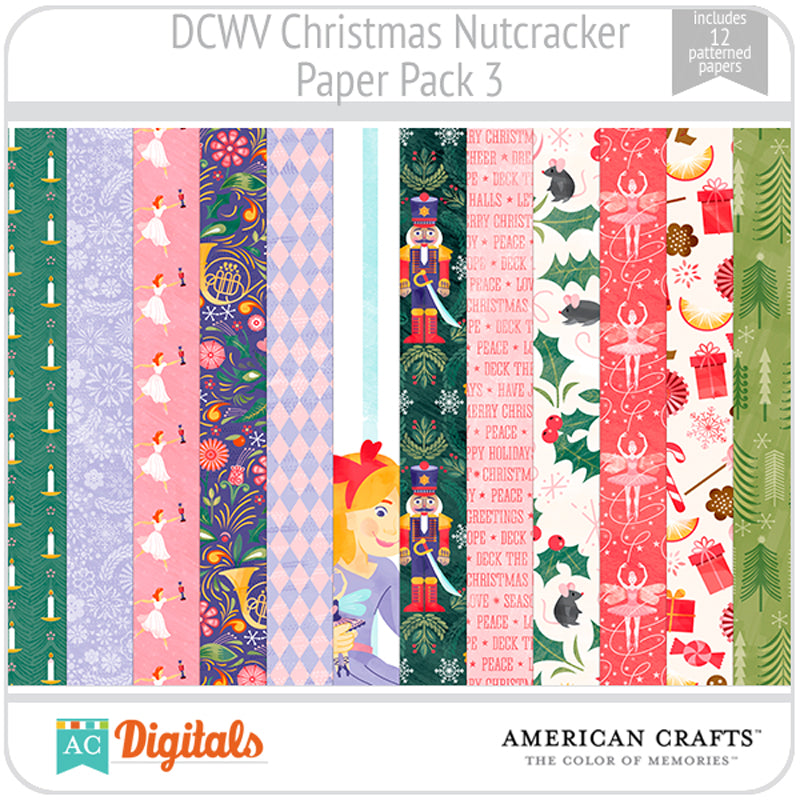Christmas Nutcracker Paper Pack 3