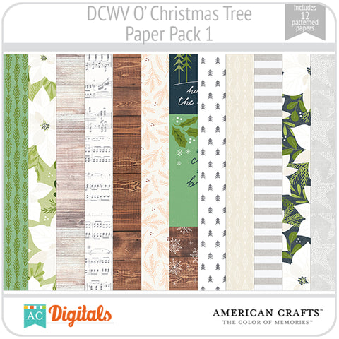 O' Christmas Tree Paper Pack 1