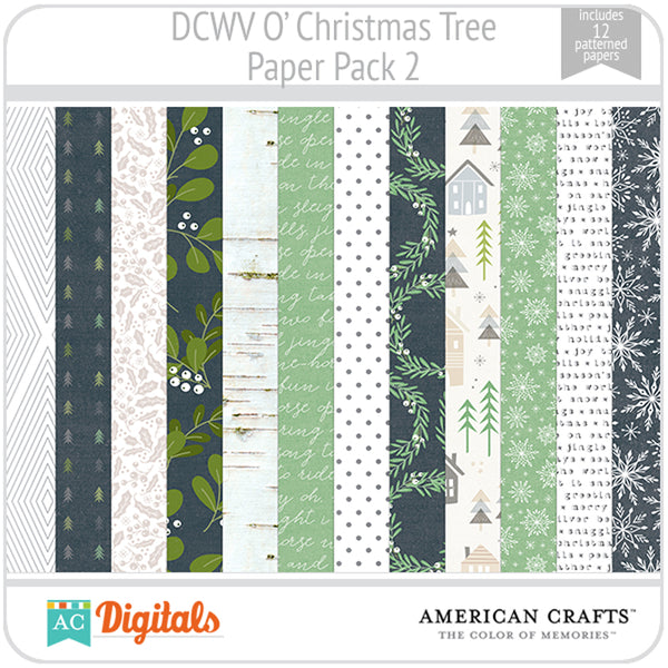 O' Christmas Tree Paper Pack 2