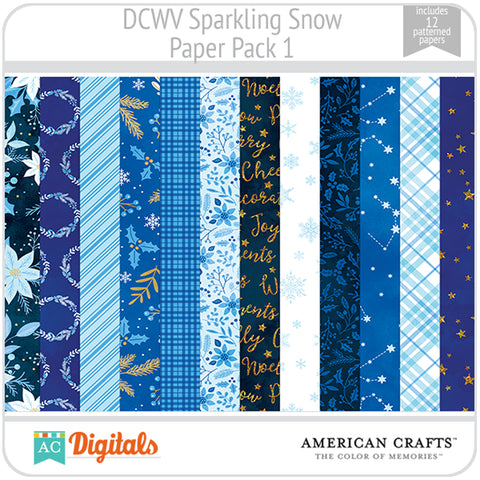 Sparkling Snow Paper Pack 1