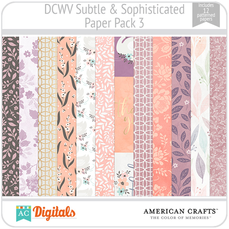Subtle & Sophisticated Paper Pack 3
