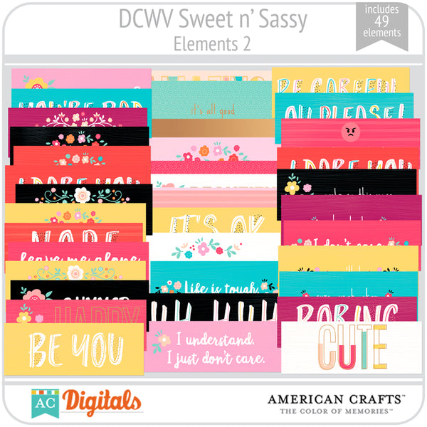 Sweet and Sassy Element Pack 2