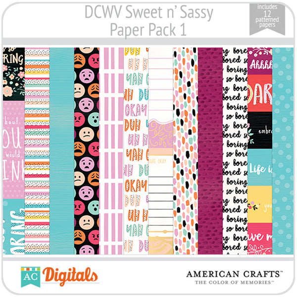 Sweet and Sassy Paper Pack 1