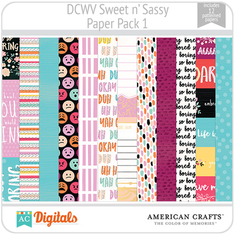 Sweet and Sassy Paper Pack 1