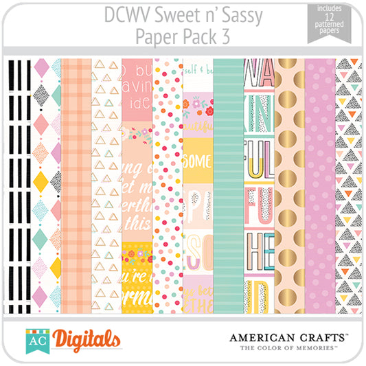 Sweet and Sassy Paper Pack 3