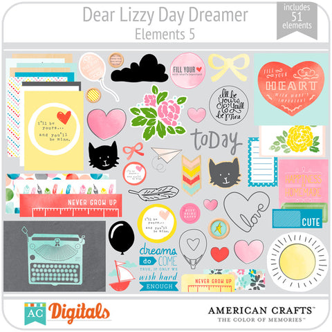 Dear Lizzy Day Dreamer Element Pack 5