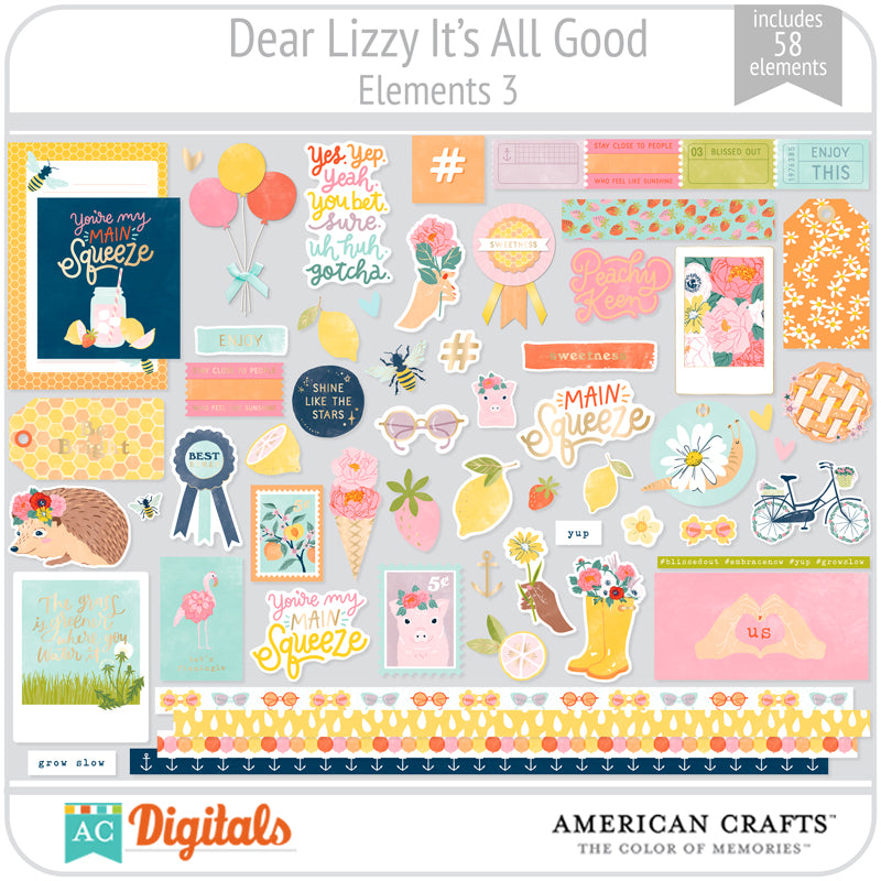 American Crafts / Dear Lizzy / Chipboard Stickers / Junk Journal / Project  Life / Planner Supplies/ Card Making/ Scrapbooking 