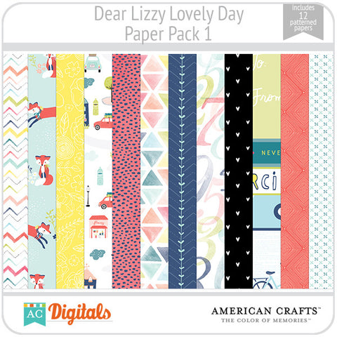 Dear Lizzy Lovely Day Paper Pack 1