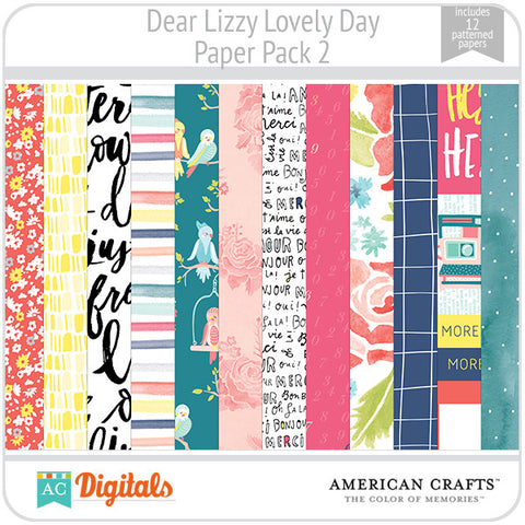 Dear Lizzy Lovely Day Paper Pack 2